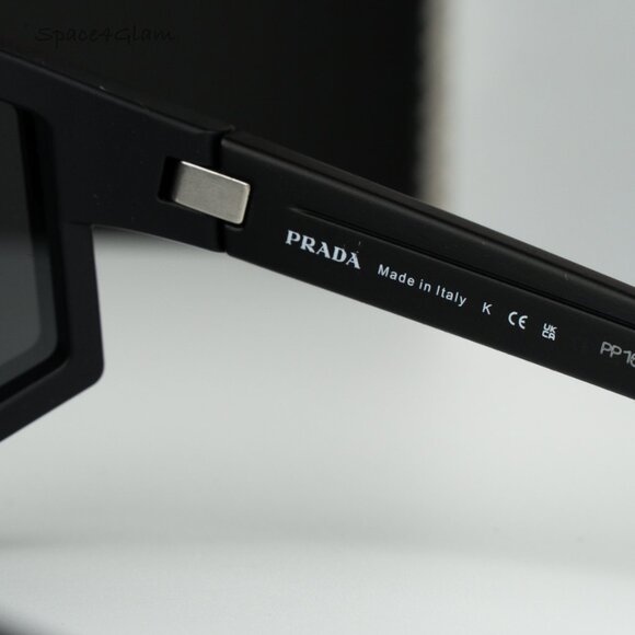 Prada Linea Rossa Men Sunglasses Black Grey Single Lens PS04WS DG006F NEW - Picture 7 of 10